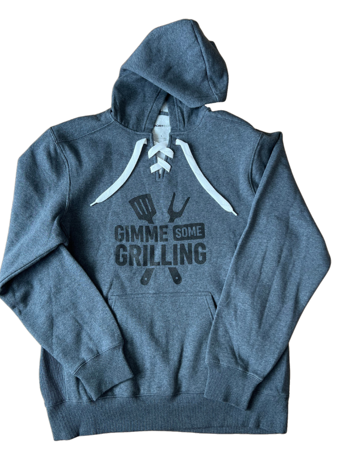 Dark Heather Hooded Sweatshirt